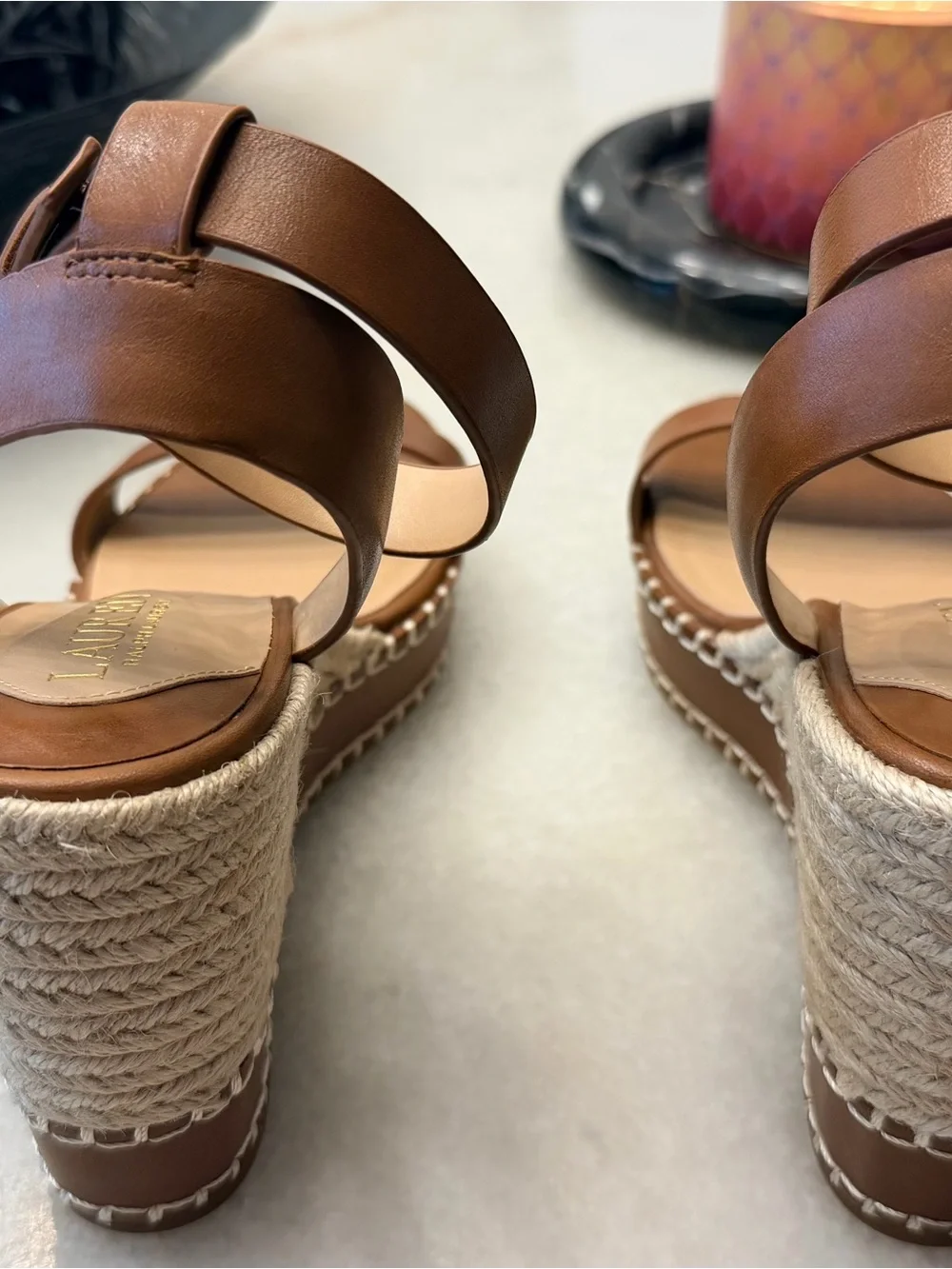 Lauren Ralph Lauren tan leather